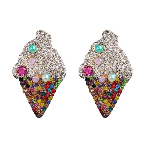  creative woman style ear stud diamond personality occidental style