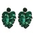 occidental style creative earrings personality brief Leaf beads ear stud woman exaggerating personality