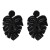 occidental style creative earrings personality brief Leaf beads ear stud woman exaggerating personality