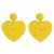  beads ear stud personality creative heart-shaped beads earrings Double surface