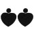  beads ear stud personality creative heart-shaped beads earrings Double surface