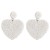  beads ear stud personality creative heart-shaped beads earrings Double surface