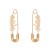  personality fashion English earrings hair clip