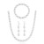 occidental style fashion brief imitate Pearl three necklace  all-Purpose multicolor clavicle chain