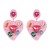 occidental style fashion heart-shaped earrings lady Street Snap earring beautiful Clothing collocation