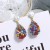 three-dimensional drop Metal diamond earrings woman occidental style exaggerating creative earring