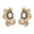  occidental style exaggerating Alloy flowers earrings woman fashion Autumn and Winter style ear stud