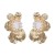  occidental style exaggerating Alloy flowers earrings woman fashion Autumn and Winter style ear stud