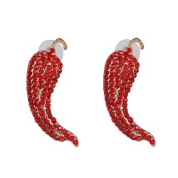 UR creative fruits earrings fully-jewelled earring occidental style