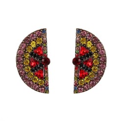 UR fashion fruits earrings fully-jewelled occidental style watermelon ear stud