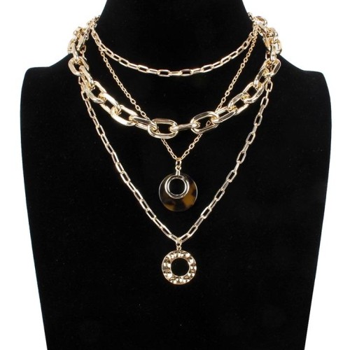 occidental style  creative brief multilayer necklace clavicle chain woman chain necklace