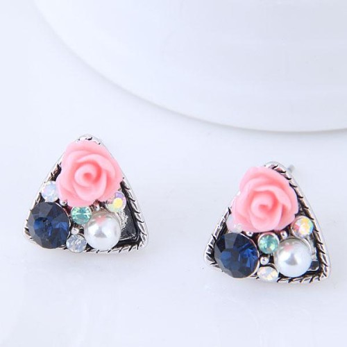 Korean style fashion  Metal all-Purpose triangle personality ear stud