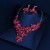 necklace woman personality three-dimensional flower crystal clavicle chain samll necklace