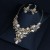 necklace woman personality three-dimensional flower crystal clavicle chain samll necklace