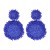 occidental style geometry Round ear stud beads tassel retro Earring fine high-end elegant earrings