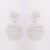 occidental style geometry Round ear stud beads tassel retro Earring fine high-end elegant earrings