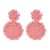 occidental style geometry Round ear stud beads tassel retro Earring fine high-end elegant earrings