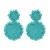 occidental style geometry Round ear stud beads tassel retro Earring fine high-end elegant earrings