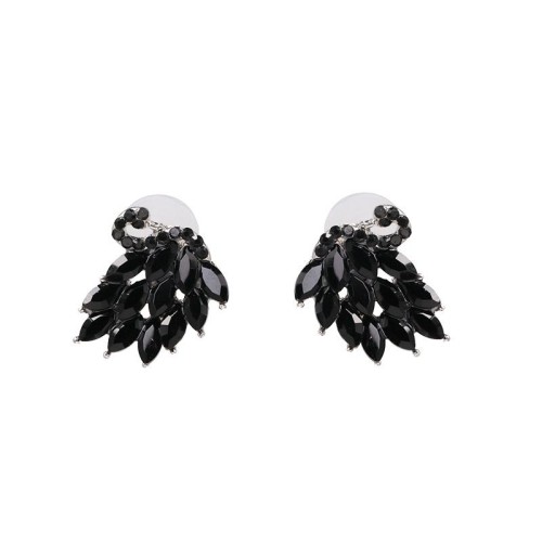  occidental style black swan diamond personality fine elegant ear stud Alloy earrings