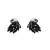  occidental style black swan diamond personality fine elegant ear stud Alloy earrings