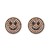  occidental style geometry Round ear stud diamond retro Earring earrings