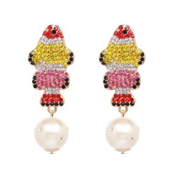 earrings retro fully-jewelled earrings high-end crystal woman earring