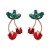  fruits cherry diamond ear stud high-end quality earrings