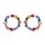  new fully-jewelled circle earrings occidental style wind lady ear stud
