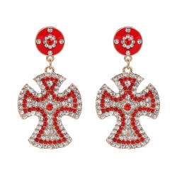  Word earrings high-end Alloy diamond earrings