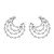 occidental style earrings high-end Alloy super glass diamond ear stud earrings