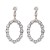  new fully-jewelled circle earrings occidental style wind lady ear stud