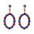  new fully-jewelled circle earrings occidental style wind lady ear stud