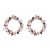  new fully-jewelled circle earrings occidental style wind lady ear stud