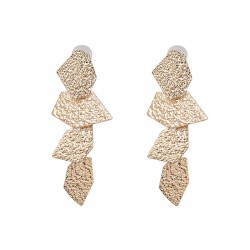  geometry Leaf tassel earring fashion temperament Alloy ear stud