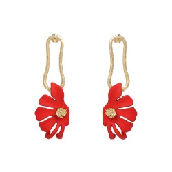  retro brief Leaf ear stud earring fashion personality ear stud collocation ea..