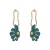  retro brief Leaf ear stud earring fashion personality ear stud collocation earrings