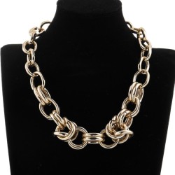 Metal necklace  occidental style   exaggerating gilded necklace