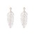 Korea wind temperament brief earrings all-Purpose Acrylic Leaf earring retro wind Earring