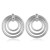 occidental style exaggerating earrings brief atmospheric circle Metal surface geometry Round trend personality ea