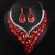   occidental style crystal gem clavicle necklace earrings set bride banquet exaggerating woman