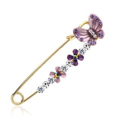 Korean style Alloy women sweater big  enamel flowers diamond flower shawl buck..