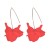  imitate flowers earrings  fashion creative petal earrings