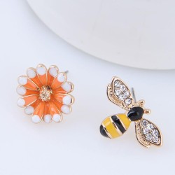 fine  Korean style fashion  sweetOL  concise flowers  asymmetry temperament pe..