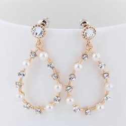 fine  Korean style fashion  Metal sweet drop personality temperament ear stud