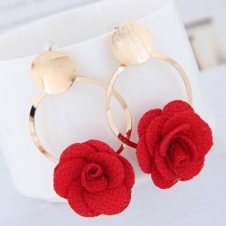 occidental style fashion  Metal concise sweet Cloth flowers personality noble ..