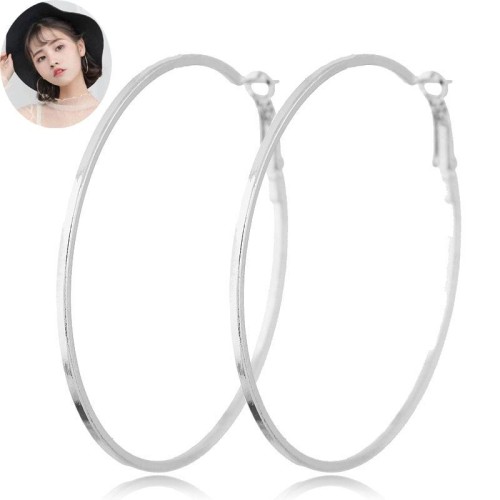 occidental style fashion  Metal concise circle temperament ear stud circle