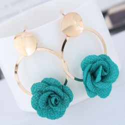 occidental style fashion  Metal concise sweet Cloth flowers personality noble ..