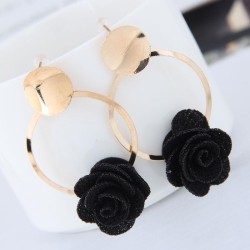 occidental style fashion  Metal concise sweet Cloth flowers personality noble ..