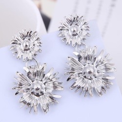 occidental style fashion  Metal concise flowers temperament exaggerating ear s..