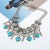 occidental style exaggerating retro necklace  turquoise necklace lady Clothing